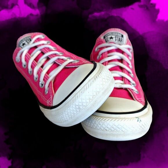 Converse Y2K Retro Hot Pink  Low Lace Up Unisex Sneakers W7 M5 - Picture 6 of 17